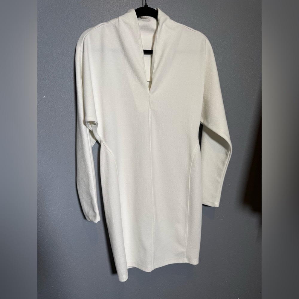 Anthropologie Daily Practice Ivory‎ Long Sleeve Shift Dress Women’s XS